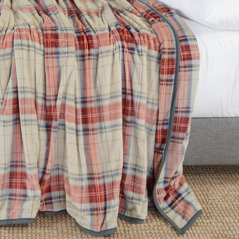 Clara Clark Ultra Plush Thick Reversible Microfiber Heavy Blanket - Raschel Imitation Mink Blanket