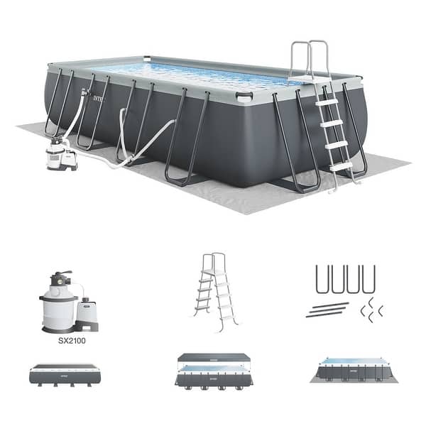 Intex - 24' X 12' X 52" Ultra Xtr Rectangular Pool Set