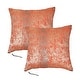 preview thumbnail 35 of 57, Peralta 2-piece Jacquard Chenille Zipper Pillow Shell Set, NO INSERT 20" x 20" - Orange