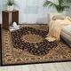 preview thumbnail 34 of 41, Nourison Delano Traditional Persian Medallion Border Area Rug 6'7" x 9'6" - Black - Runner/Rectangle