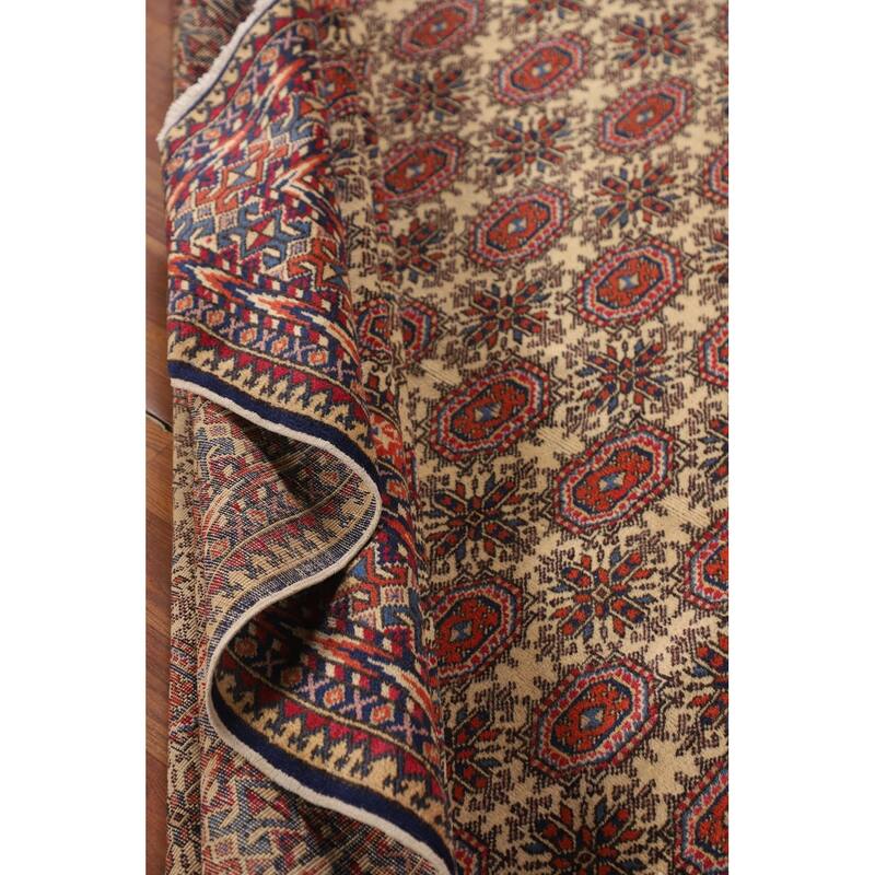 All-Over Anatolian Turkish Vintage Area Rug Handmade Wool Carpet - 6'8" X 9'9"
