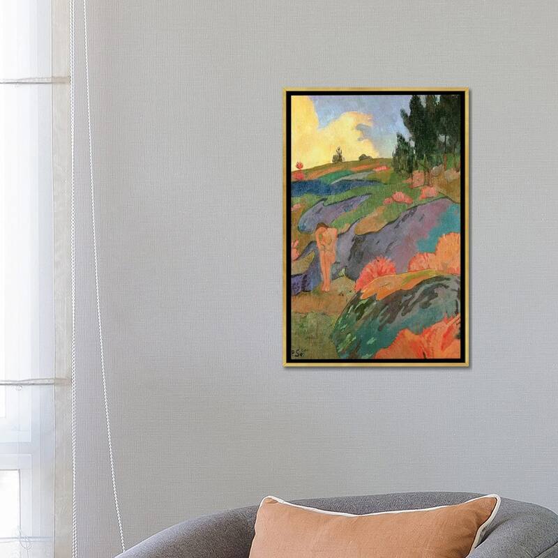 iCanvas "Breton Eve or, Melancholy, c.1890 " by Paul Serusier Framed Canvas Print
