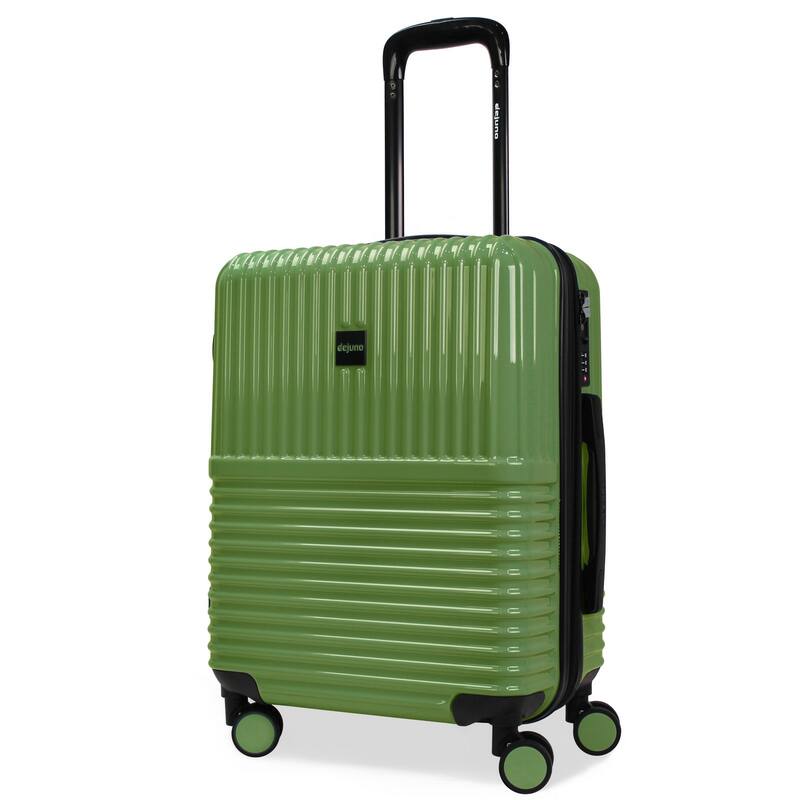 Lightweight Expandable 20-Inch Hardside Spinner Suitcase with TSA Lock - Matcha