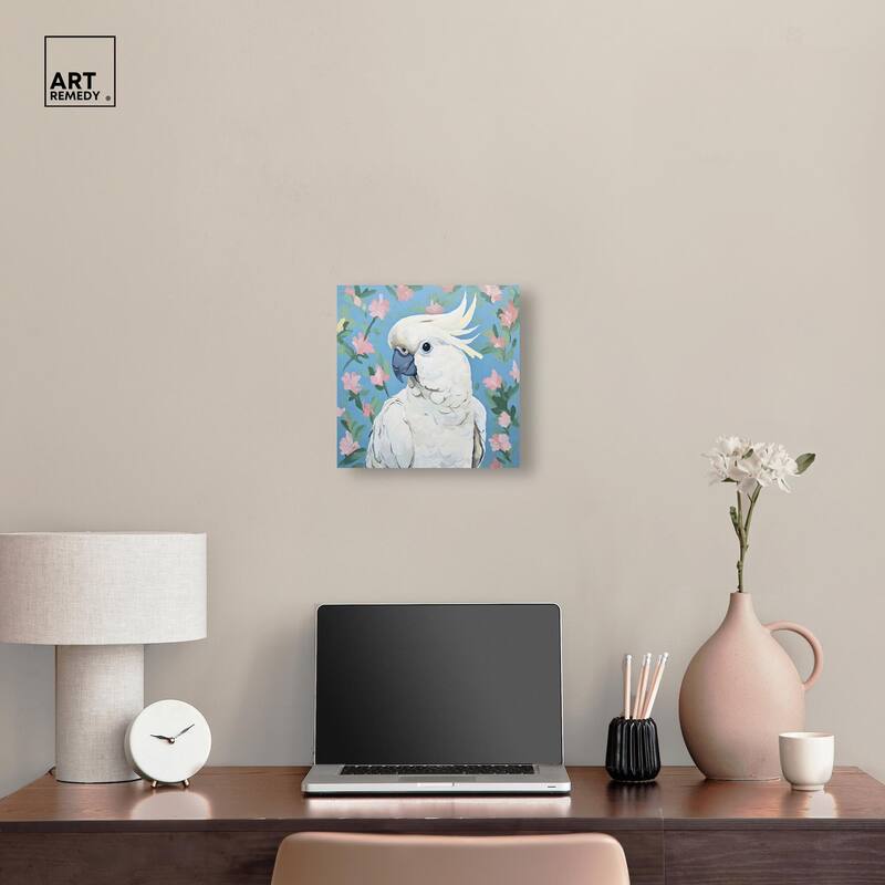 White Cockatoo I Canvas by Art Remedy, Gallery Wrapped