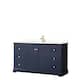 Option Dark Blue, Gold Trim, Giotto Quartz Top