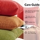 preview thumbnail 65 of 90, Deconovo Throw Pillow Covers, Corduroy Striped Decorative Covers, Set of 4