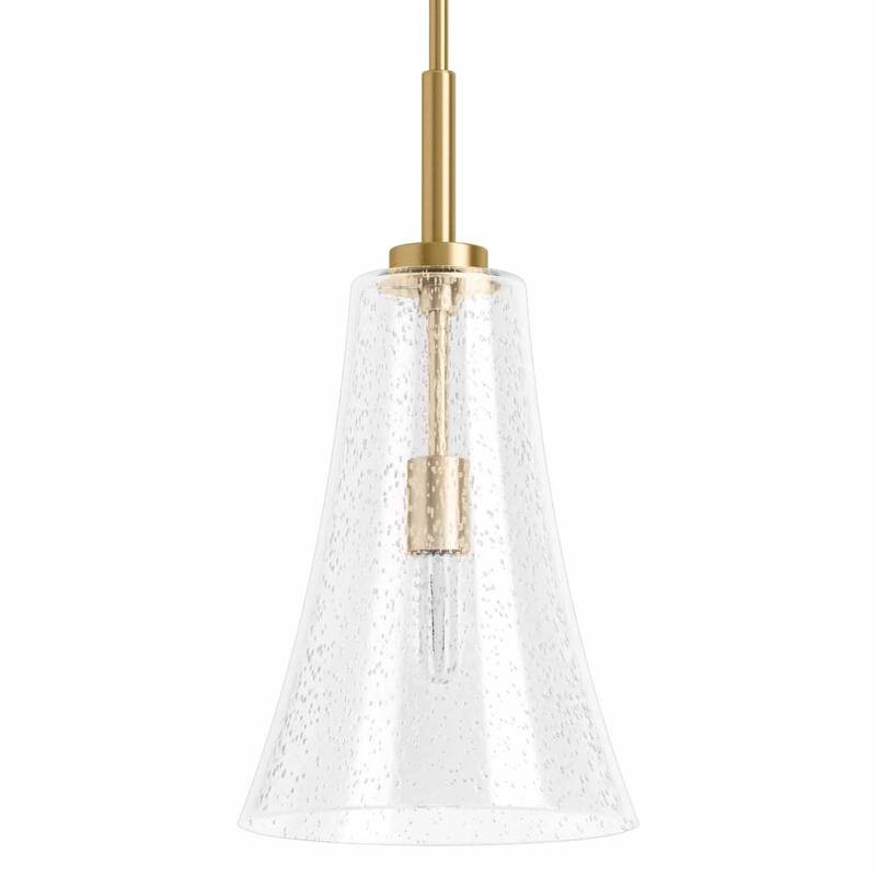 Kohler Lighting 26850-PE01 Simplice 10" Wide Mini Pendant with Seedy - Brushed Moderne Brass