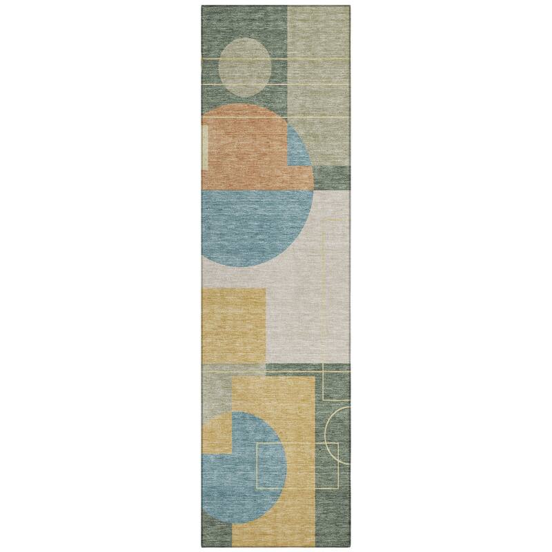 Machine Washable Indoor/ Outdoor Modern Filly Chantille Rug