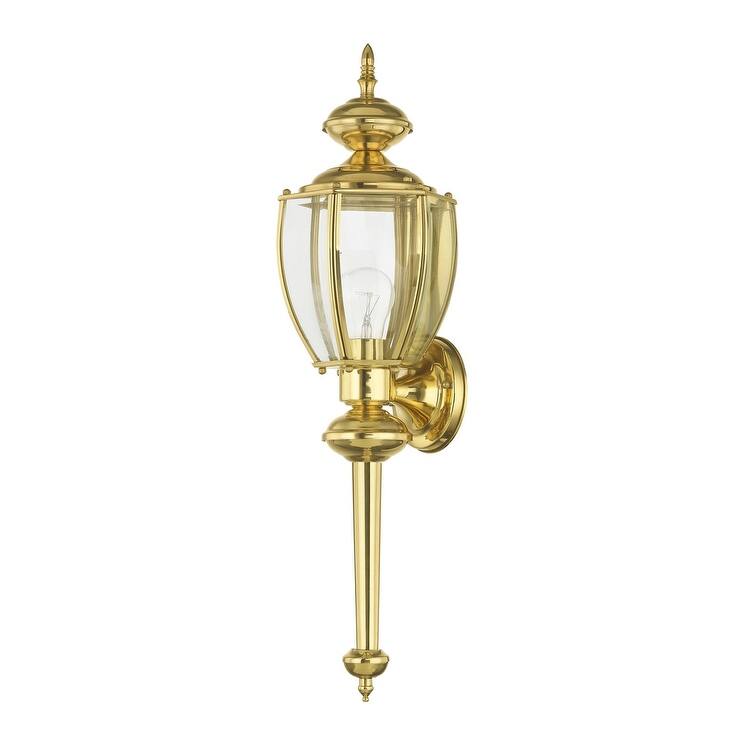 Livex Lighting Outdoor Basics Single Light 25-1/4" High Outdoor Wall