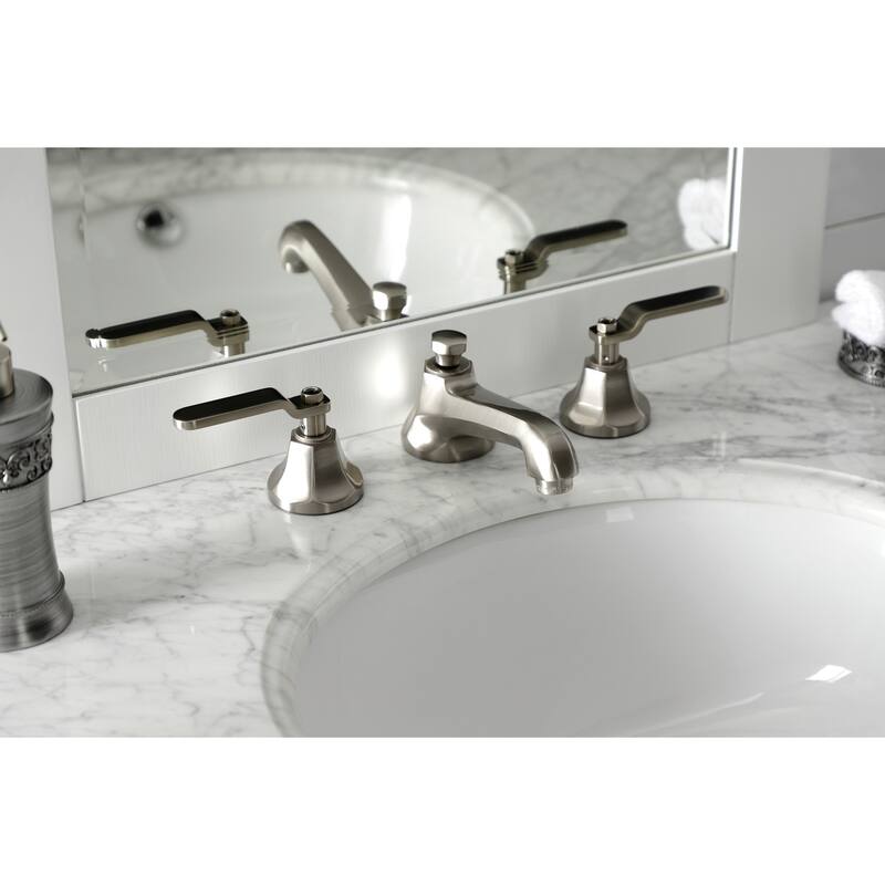 Kingston Brass Whitaker 8 in. Widespread Bathroom Faucet - Brushed Nickel