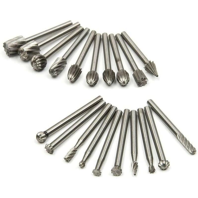 Rotary Burrs Wood Carving Drill Bits Set for Dremel Tool Bed Bath