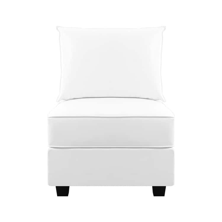 Modern DIY Convertible Modular Sectional Ultimate Sofa Collection - Optional Ottoman Middle and Armrest Modules