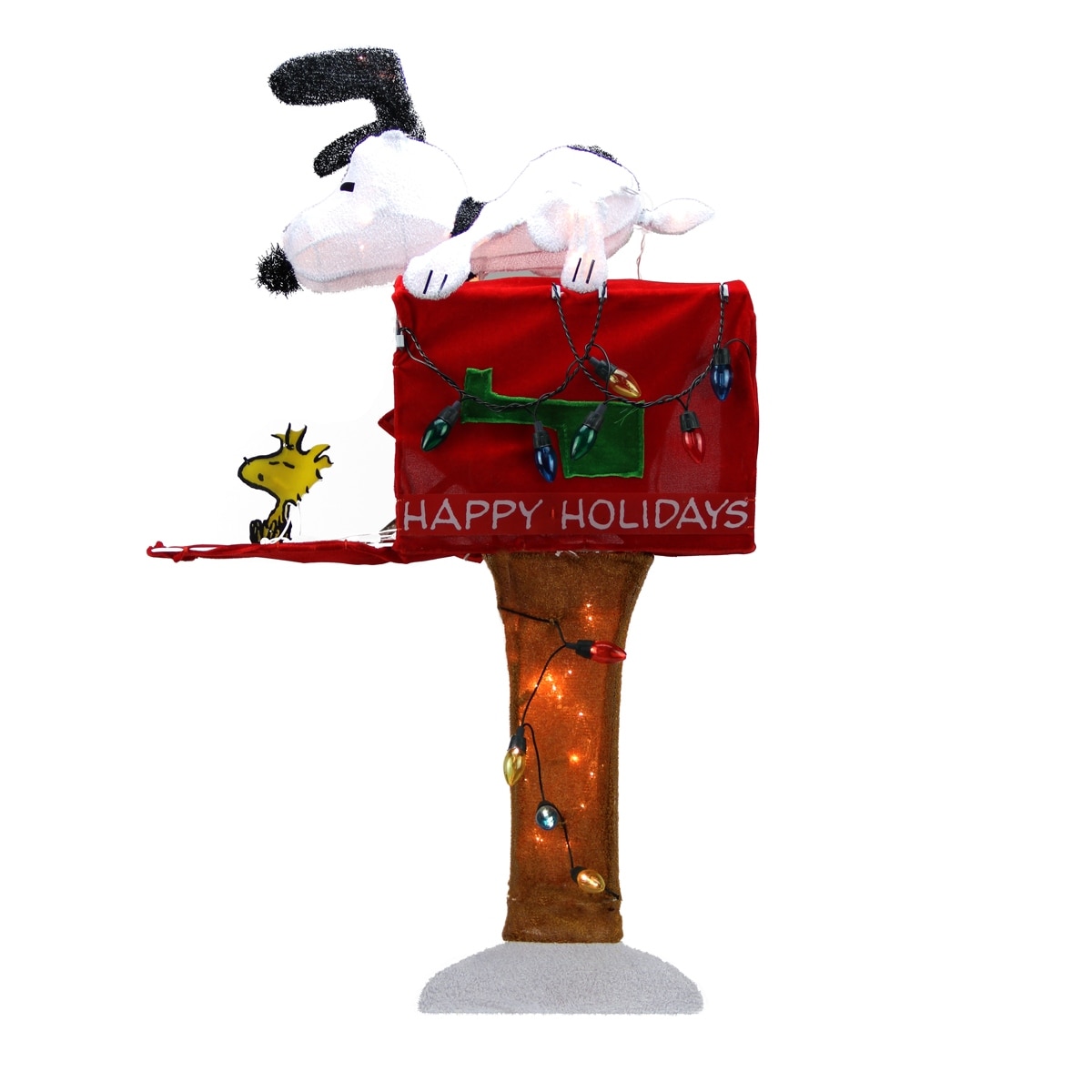 Shop 36 Pre Lit Peanuts Snoopy With Red Mailbox Animated