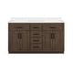 preview thumbnail 1 of 15, OVE Decors Bailey 60 in. Double sink Bathroom Vanity in Almond Latte with Power Bar