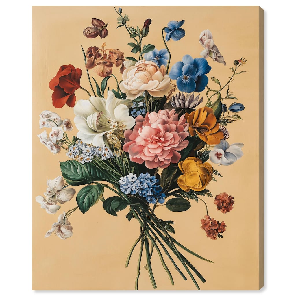 Floral Fiesta Canvas by Art Remedy, Gallery Wrapped