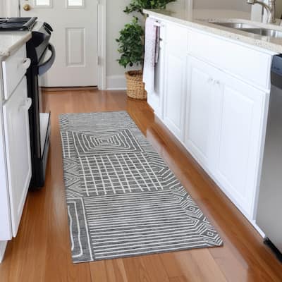Premium Washable Super Soft Geo Motif Mayfield Rug