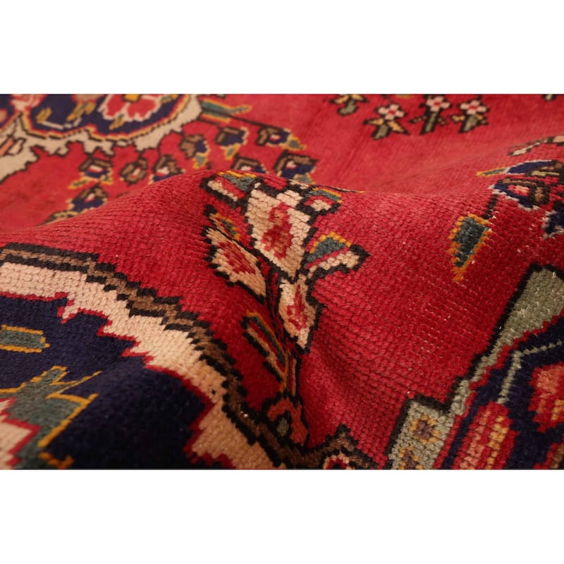 ECARPETGALLERY Hand-knotted Antalya Vintage Red Wool Rug - 6'9 x 9'6