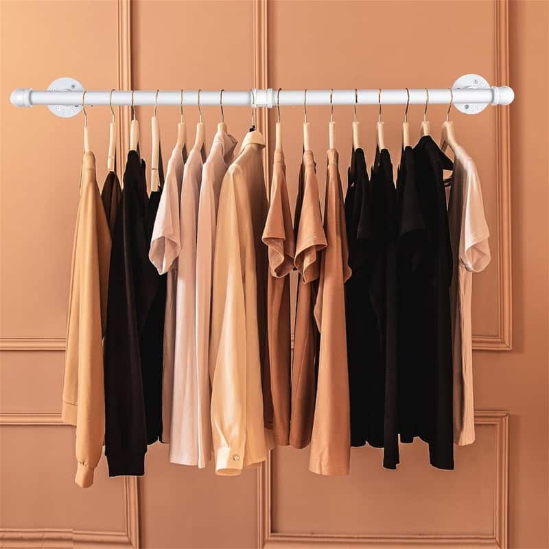2 Pack Clothes Rack Gold Wall Mounted - 17.48 x 5.59 x 3.78