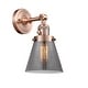 preview thumbnail 11 of 31, Innovations Lighting Small Cone Single Light 10" Tall Bathroom Sconce Antique Copper / Smoked