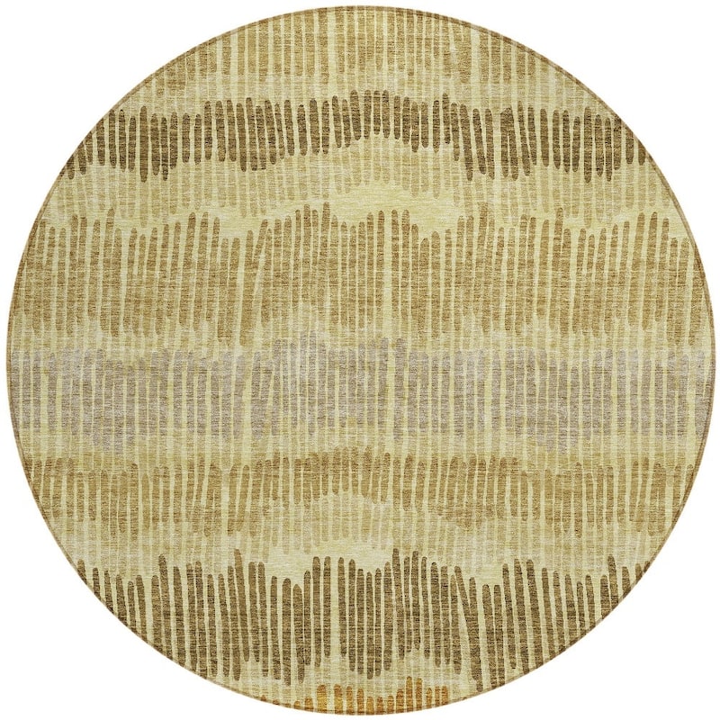 HomeRoots Striped Transitional Rectangle Outdoor Rug
