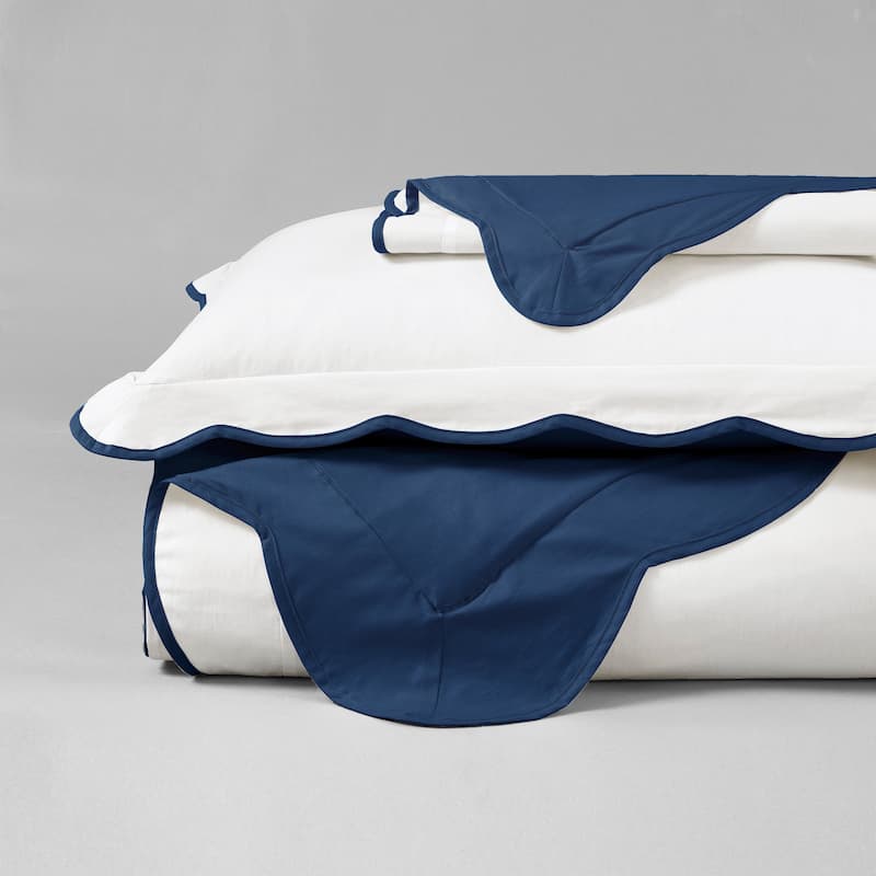Lush Decor Coastal Chic Scallop Edge Duvet 3 Piece Set