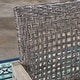 preview thumbnail 17 of 28, Hampton Outdoor Wood/Wicker Club Chair (Set of 2) by Christopher Knight Home