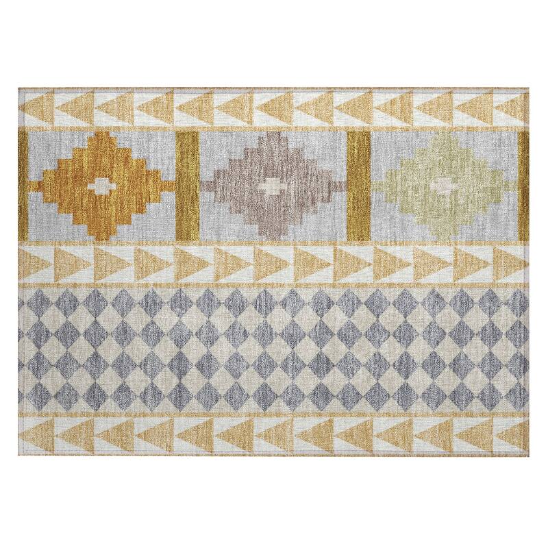 Machine Washable Indoor/ Outdoor Global Pima Chantille Rug