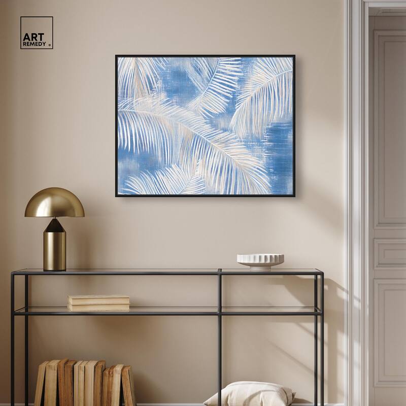 Sky Palm Silhouettes Canvas by Art Remedy