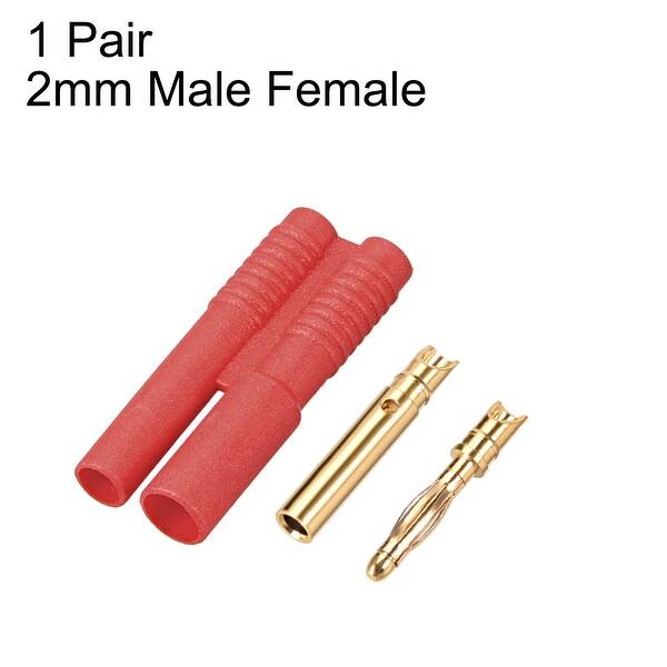 1 Pairs 2mm Bullets Connectors Banana Plugs Male Female Plug Set With Housing 0222 2mm Male Female Pair On Sale Overstock 26404758