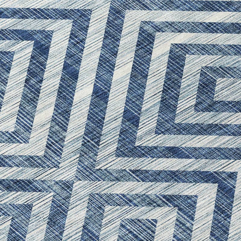 HomeRoots Geometric Transitional Rectangle Outdoor Rug
