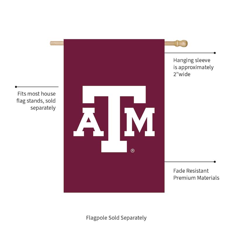 Applique Flag, House Size, Texas A&M