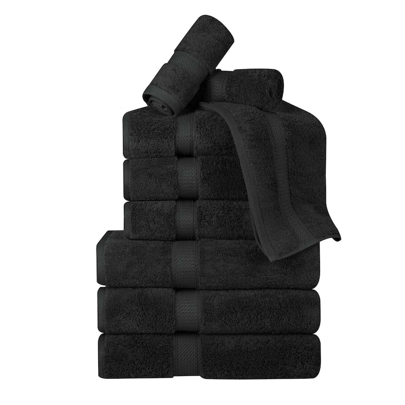 Superior Egyptian Cotton Pile Heavyweight 9-Piece Towel Set