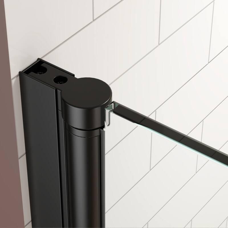 Pivot swing single glass panel shower door