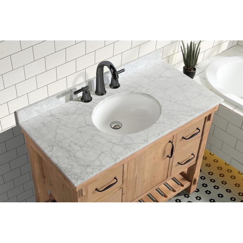 Ari Bath, Marina 42" Bathroom Vanity, Driftwood Finish