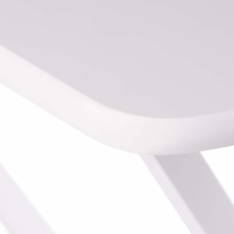2pc Oversized Rectangular Snack Tables - 25.5" - White