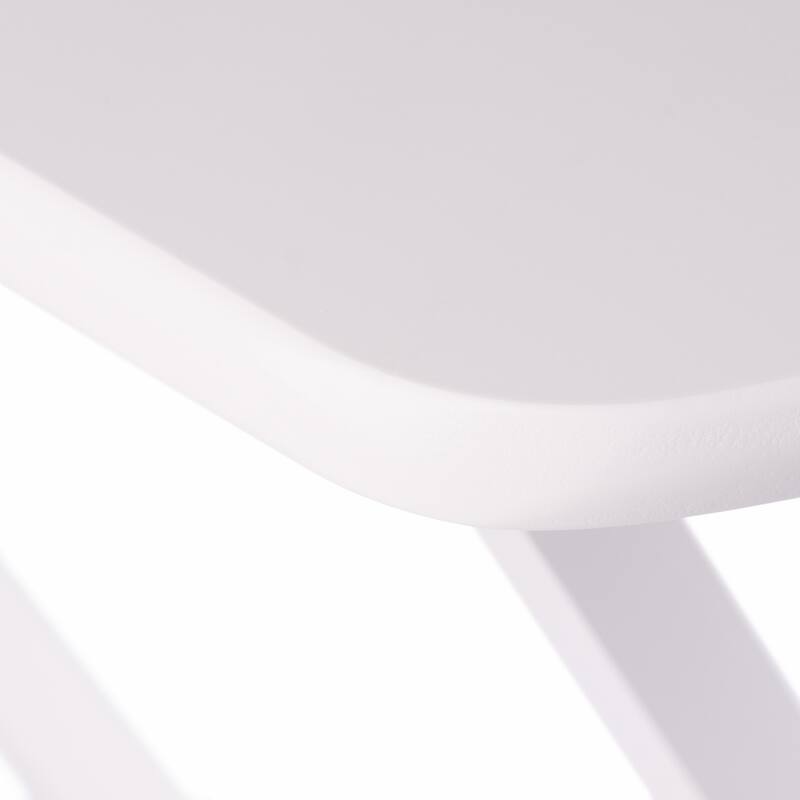 Corbett Oversized Snack Table set of 2 White Finish