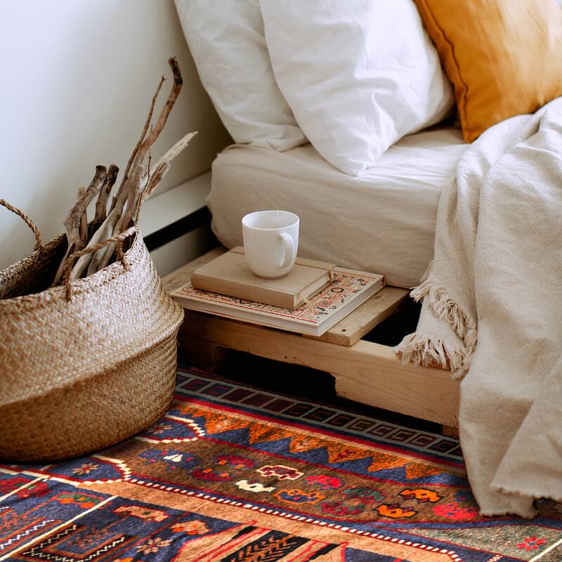 Teimani Navy Rug 3'2" x 5'0" - 3'2 x 5'0