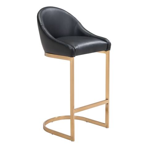 Carter Bar Chair Black & Gold