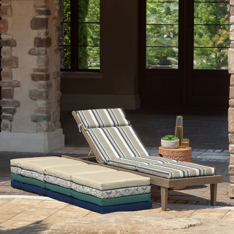 ARDEN Outdoor Chaise Lounge Cushion - 72"L x 21"W
