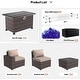 preview thumbnail 106 of 125, Kullavik 13 Pieces Outdoor Patio Furniture Set with Fire Pit Table w/ Wide Armrests