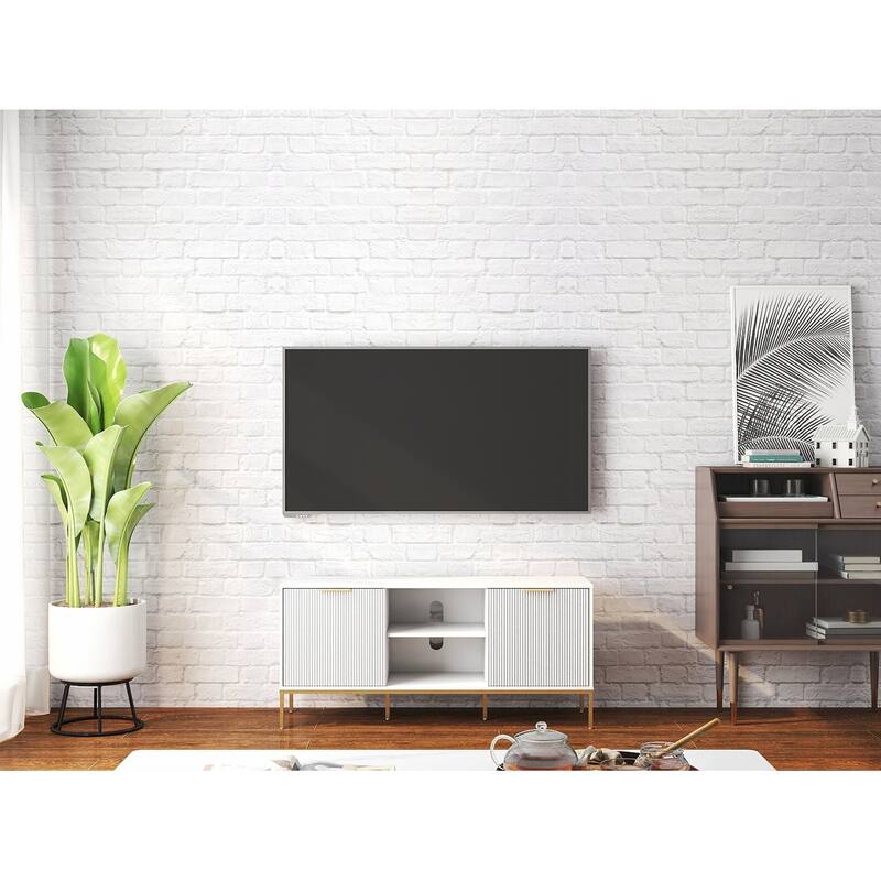 Stylish TV Stand with Innovative Design and Versatile Storage Options
