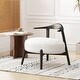 preview thumbnail 25 of 33, Modern Accent Chair - Natural Birch, All-Day Comfort White