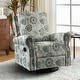 preview thumbnail 40 of 52, Roderich Farmhouse Floral Print Swivel Rocker Recliner with Rolled Arms by HULALA HOME MEDALLION