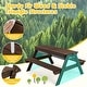 preview thumbnail 27 of 38, Costway 3-in-1 Kids Picnic Table Wooden Outdoor Sand & Water Table - See Details