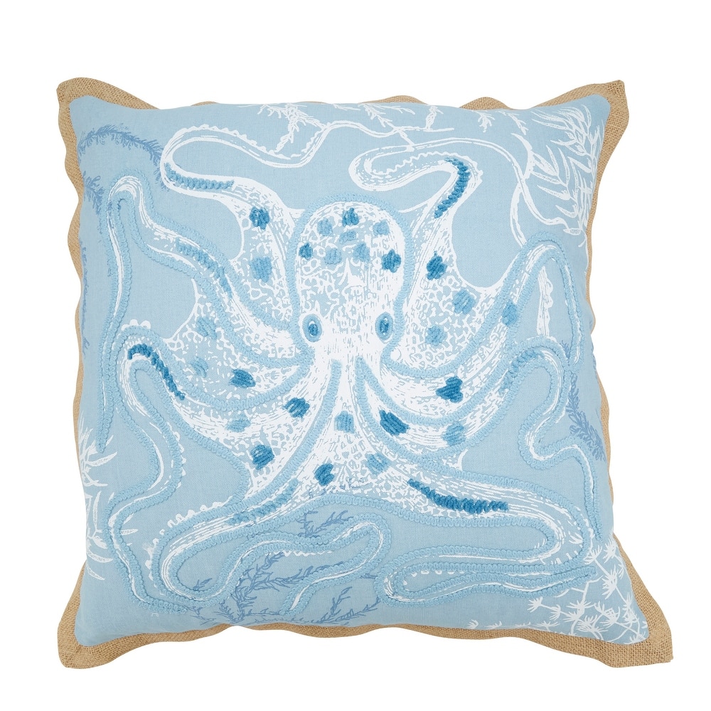 Oceanic Octo-Hug Throw Pillow