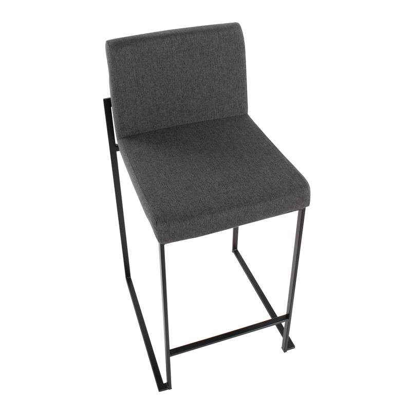 Silver Orchid Forrest High Back Counter Stool - Set of 2