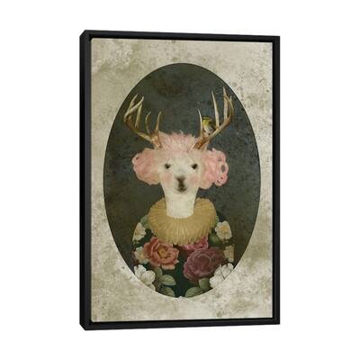 iCanvas "Francine Portrait- Light Background" by Caroline Keslassy Framed
