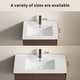 preview thumbnail 7 of 9, GDFStudio - Soren Modern Ceramic Bathroom Vanity Sink with Overflow Hole & Resists Stains Surface Finish