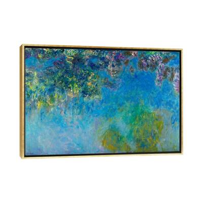 iCanvas "Wisteria" by Claude Monet Framed Canvas Print
