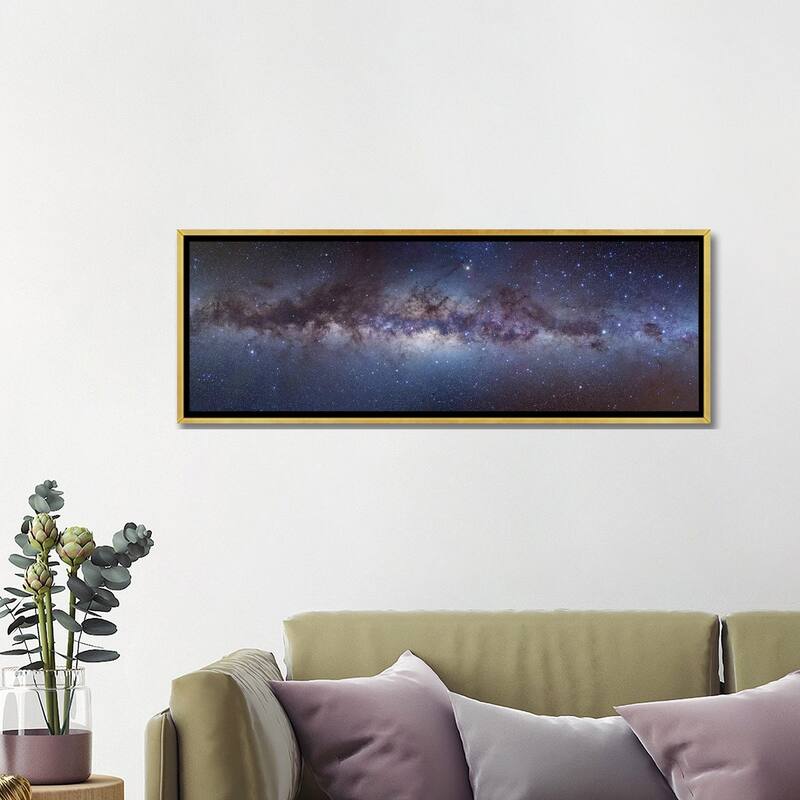 iCanvas "Panorama View Of The Center Of The Milky Way" by Alan Dyer Framed Canvas Print